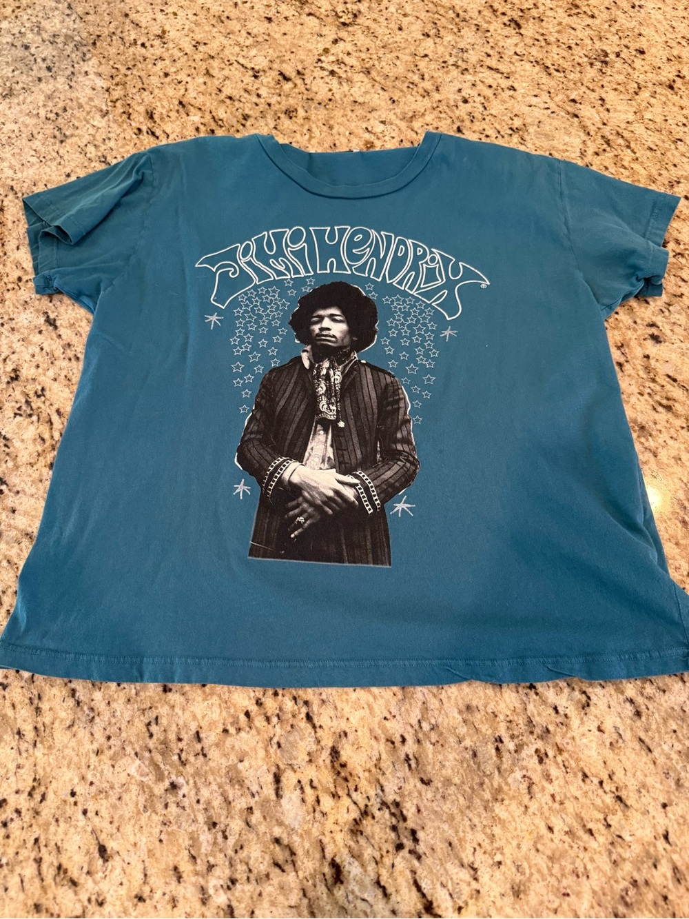 Daydreamer Teal Short-Sleeve Jimi Hendrix Graphic Tee